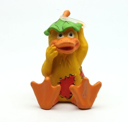 Commercial Jolly Latex Pet Toys , Lovely Squeaky Latex Duck Dog Toy