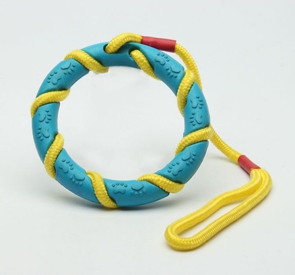 Round O Pet Dog Dental Chew Toys Durable With Rope Lightweight Easy Use