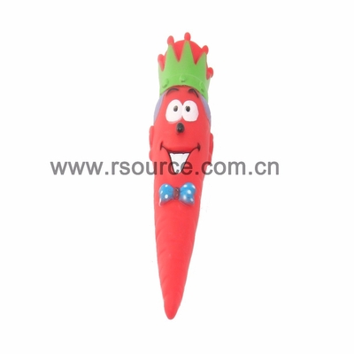 Vinyl Toys Crown Carrot Dog Chew Toy custom vinyl toy manufacturer