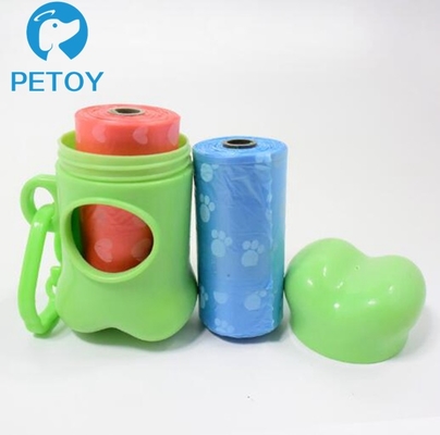 Bone Shape Plastic  Environmentally Friendly Dog Poop Bags Custom Printing