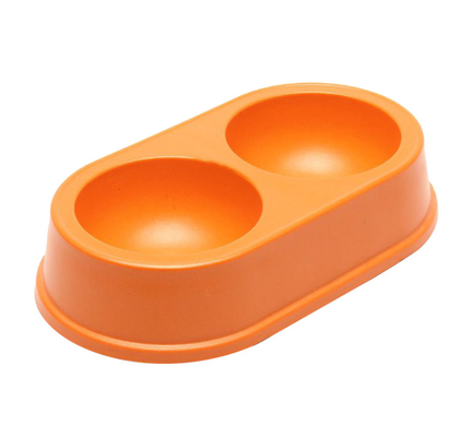 Round Biodegradable Dog Cage Water Bowl Bamboo Non Slip Eco Friendly Easy To Clean