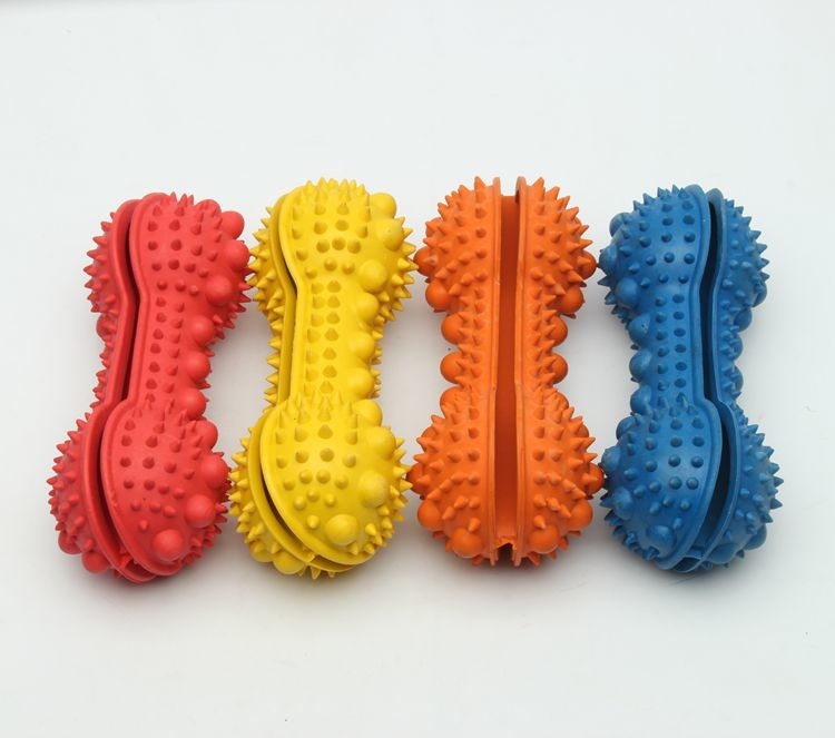 Durable Chew Treat Rubber Chew Toys Treat Dispensing Dog Toys 160g Weight