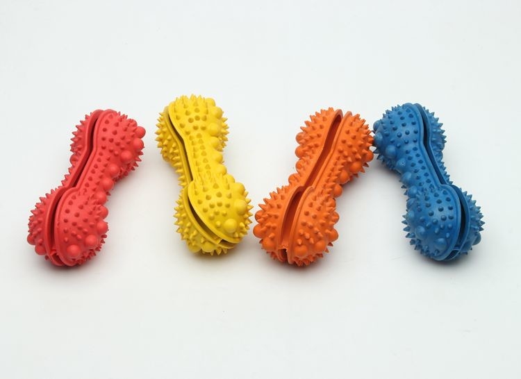 Durable Chew Treat Rubber Chew Toys Treat Dispensing Dog Toys 160g Weight