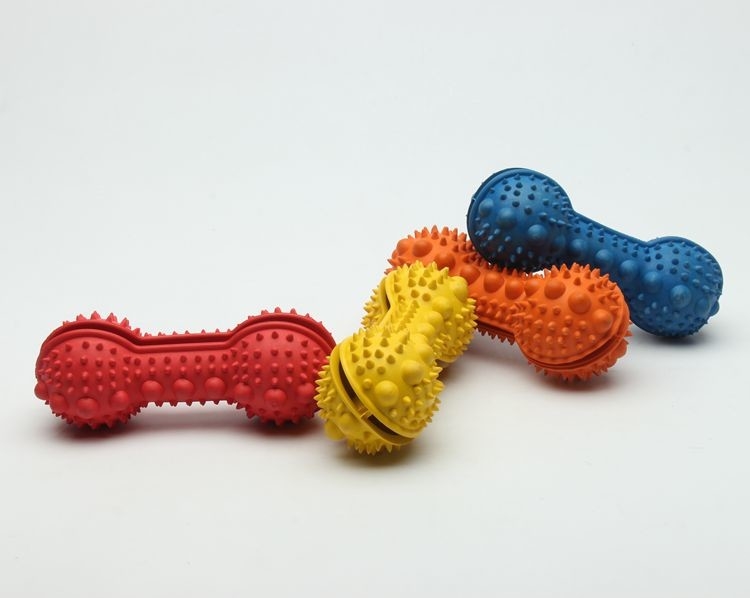 Durable Chew Treat Rubber Chew Toys Treat Dispensing Dog Toys 160g Weight