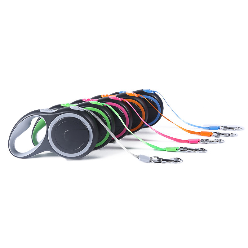 Strong Dual Retractable Pet Leashes  With Short - Stroke Braking System