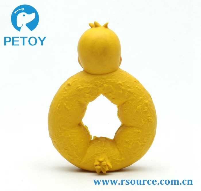 Lovely Latex Yellow pet duck interactive dog toy