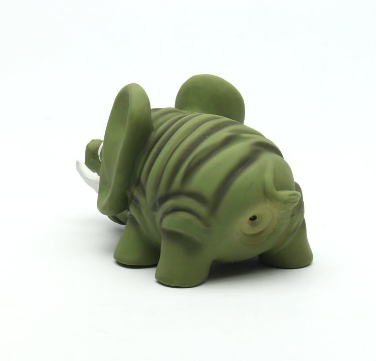 Lovely Stuffed Rubber Elephant Dog Toy Customized Size ODM Services