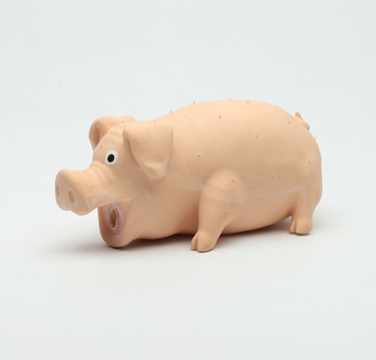 Toxic Free pet toy squeakers soft latex dog toy funny pig toy