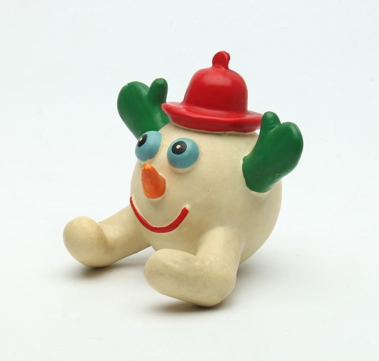 Bright Funny Clown Dog Toy Indestructible Squeaky Dog Toys Unique Design