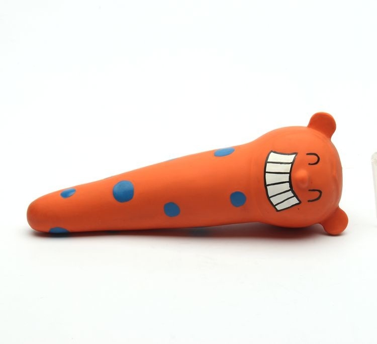 Size custom dog play Carrot Latex squeaky chew dog toy