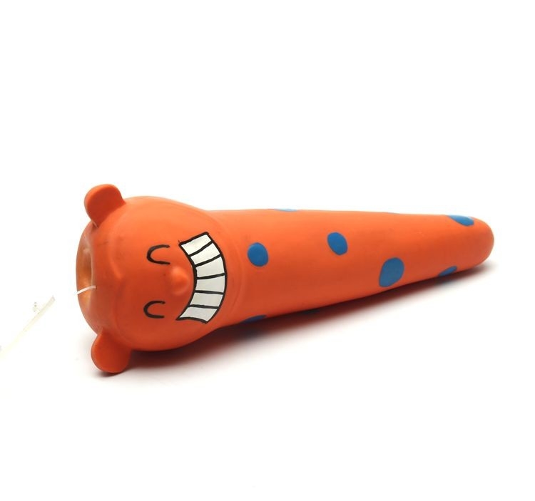 Size custom dog play Carrot Latex squeaky chew dog toy