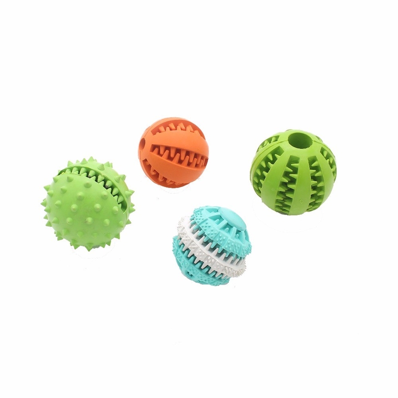 Durable Hard Rubber Dog Ball / Tough Dog Ball Dental Teething Healthy