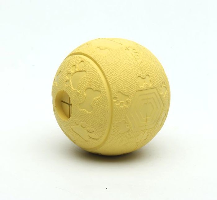 Round Rubber Chew Toys Commercial Dog Treat Ball Dispenser Eco - Friendly