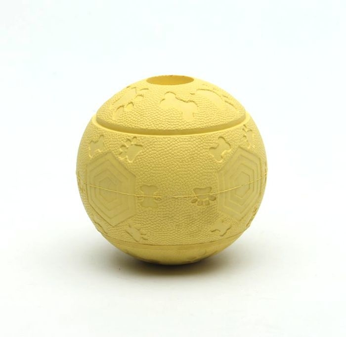 Round Rubber Chew Toys Commercial Dog Treat Ball Dispenser Eco - Friendly