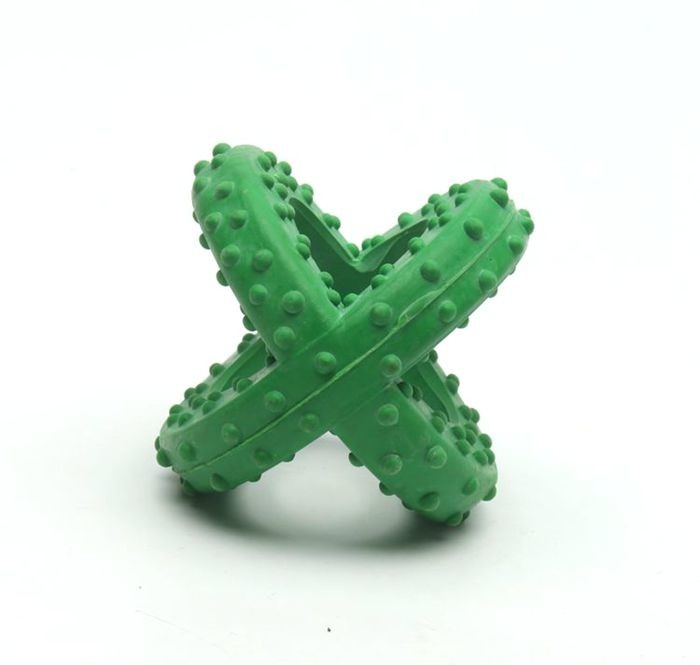 Durable Safe  	Rubber Chew Toys Big Teeth Dog Toy Customized Size Environment Friendly
