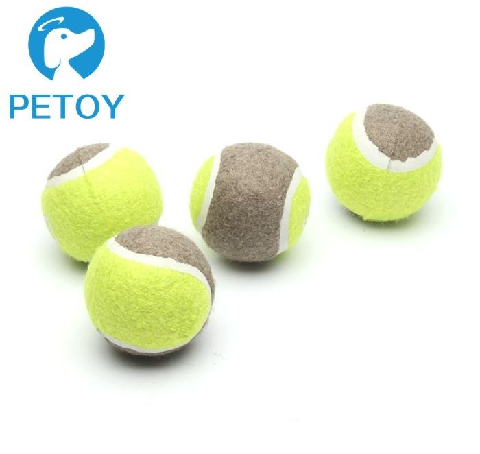 Outdoor Pet Training Durable Pet Toys / Large Tennis Balls For Dogs