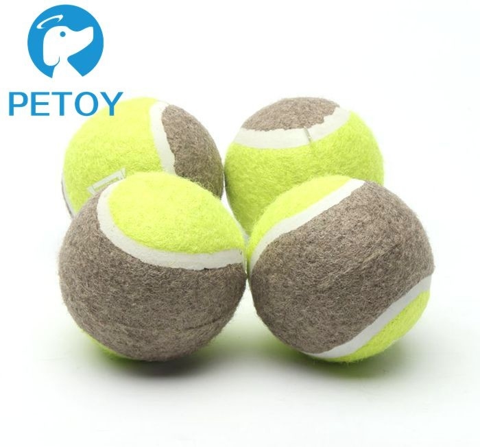 2.5 Inch Tennis Ball Chew Toy Fetch Rubber Indestructible Dog Toys Tennis Ball