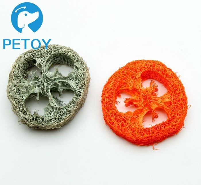 Colorful Loofah Puppy Durable Pet Toys Eco - Friendly Customized Size