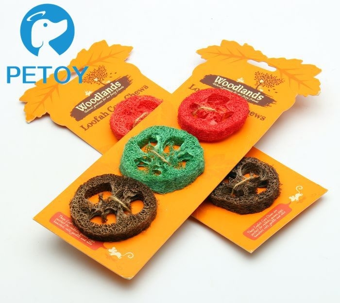 Colorful Loofah Puppy Durable Pet Toys Eco - Friendly Customized Size
