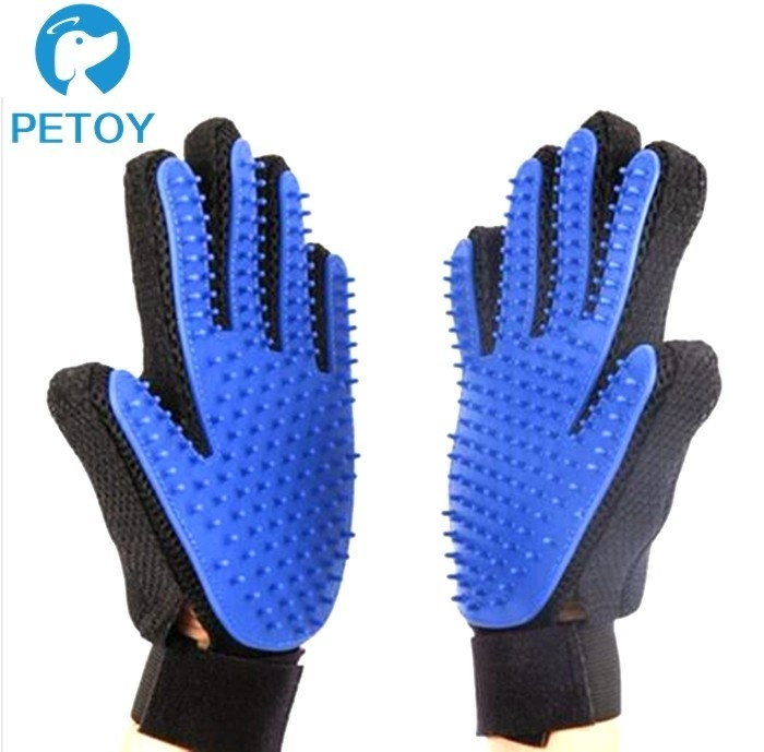 Comforta True Touch  Pet Grooming Glove TPE Material Customized Logo