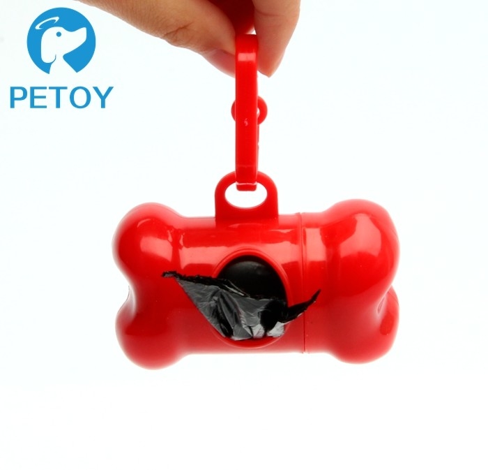 Environmentally Friendly Plastic Biodegradable Poop Bags With Dispenser 20 Bags / Roll