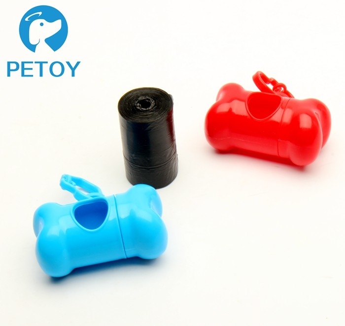 Customized Biodegradable Poop Bags , Dog Walking Poop Bags 15 G / Roll