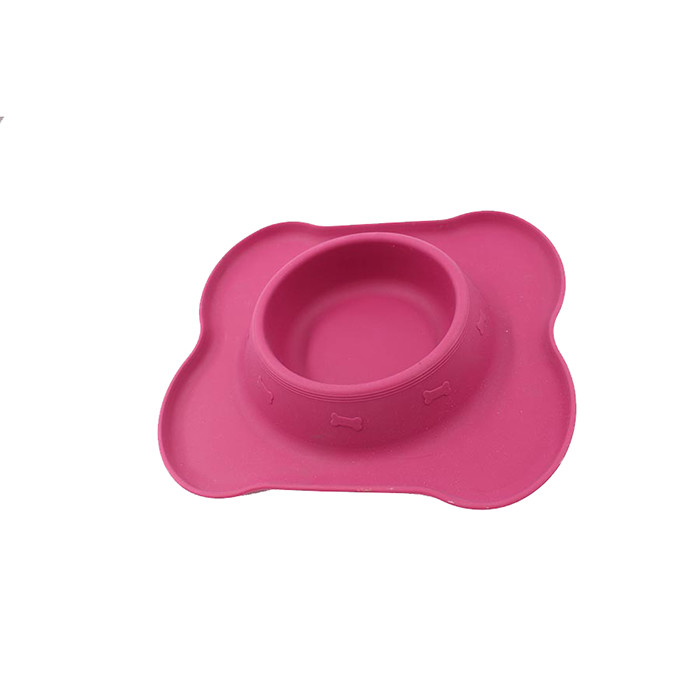 Colorful Custom Dog Cat Pet Bowl Feeder Fashion Design Silicone With 200g Weight