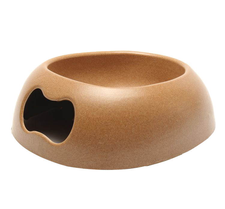 High Polish Finish Bamboo Pet Bowl Bamboo Dog Feeder With Non Skid Design