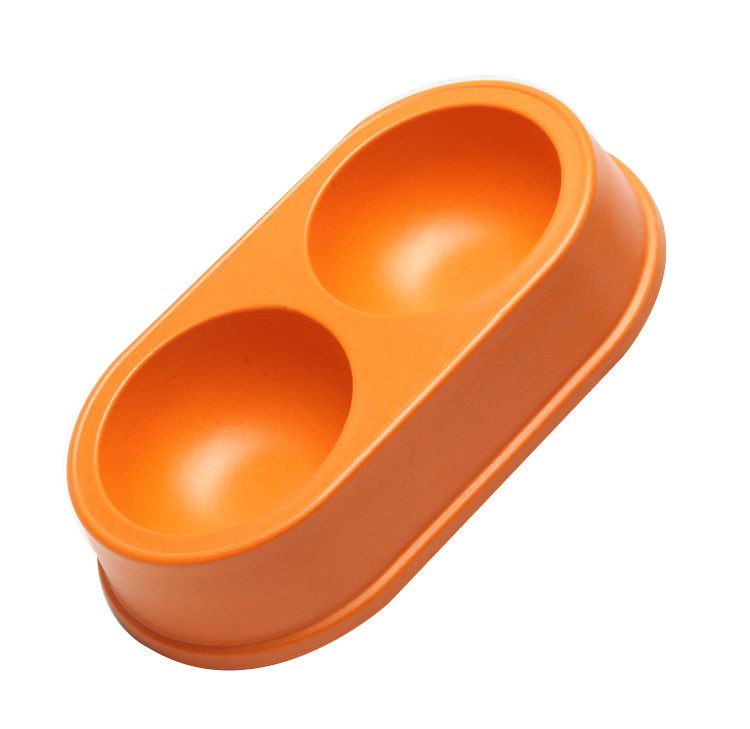Round Biodegradable Dog Cage Water Bowl Bamboo Non Slip Eco Friendly Easy To Clean