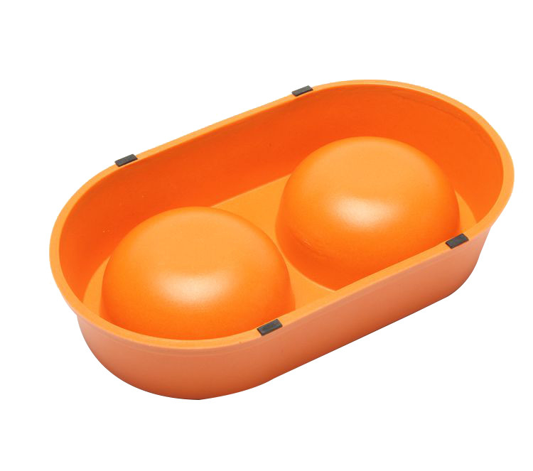 Round Biodegradable Dog Cage Water Bowl Bamboo Non Slip Eco Friendly Easy To Clean