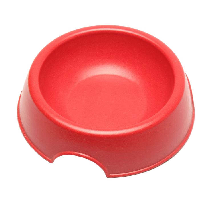 Bamboo Fiber Bone Shaped Dog Bowl Feeder 22cm 200g Food Storage