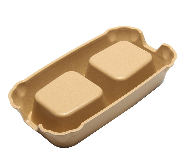 Biodegradable Bamboo Fiber Bowls Water Feeding For Dogs And Cats Easy Clean