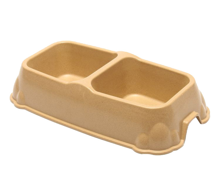 Biodegradable Bamboo Fiber Bowls Water Feeding For Dogs And Cats Easy Clean