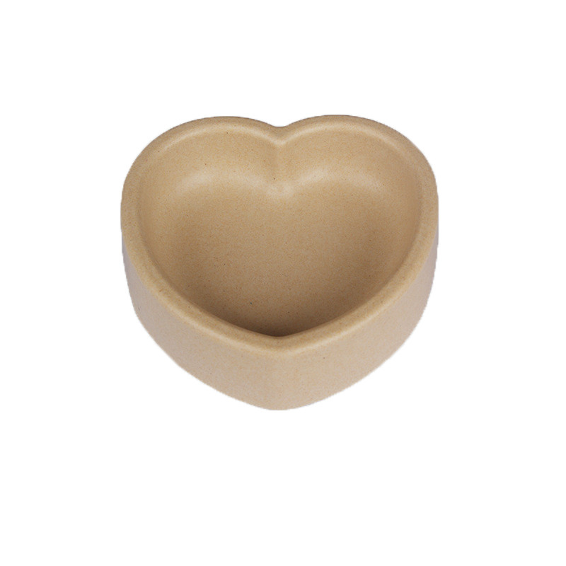 Heart Shaped Dog And Cat Bowls Cute Unbreakable Durable Pet Bowl 200g Weight