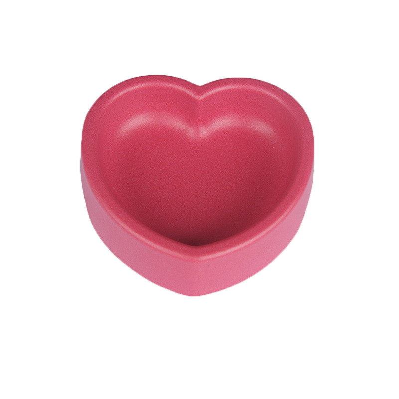 Heart Shaped Dog And Cat Bowls Cute Unbreakable Durable Pet Bowl 200g Weight